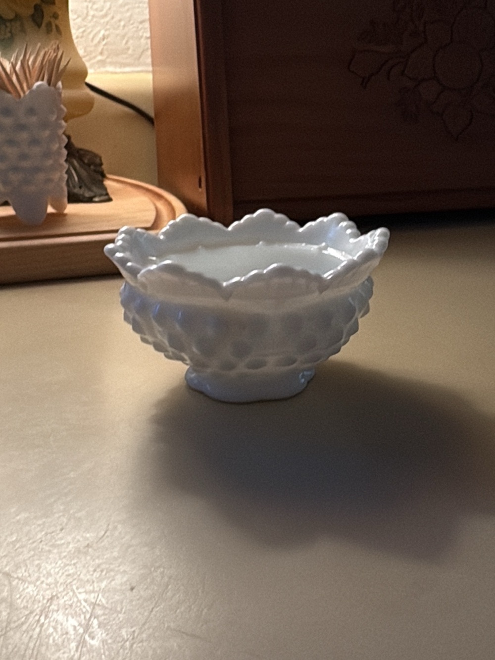 Fenton Hobnail Fairy Lamp Base